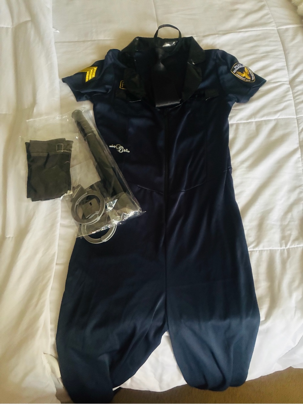 Women's Navy Short-Sleeve Utility Romper Jumpsuit